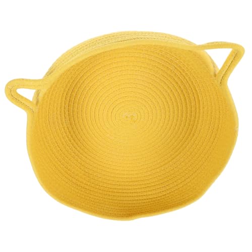 Abaodam geflochtenes Katzennest gewebtes Katzenbett geflochtenes katzenbett Hundebett drinnen für Korb Bequemes Katzenbett Heimtierbedarf Katzenhausbett Baumwollseil Yellow Abaodam geflochtenes Katzennest gewebtes Katzenbett geflochtenes katzenbett Hundebett drinnen für Korb Bequemes Katzenbett Heimtierbedarf Katzenhausbett Baumwollseil Yellow von Abaodam