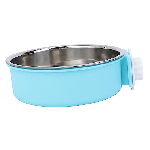Abaodam Edelstahl Hundenapf Mit Wasserspender Für Haustiere Tragbarer Futternapf Für Welpen Und Katzen Einfach Zu Reinigen Befestigen von Abaodam