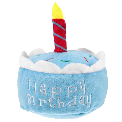 Abaodam quietschendes Dog chew Toy hundekauspielzeuge Party Alles zum Geburtstag Hund erste Geburtstagstorte Soundspielzeug Plüsch-Quietschkuchen-Haustierspielzeug Sky-Blue Abaodam quietschendes Dog chew Toy hundekauspielzeuge Party Alles zum Geburtstag Hund erste Geburtstagstorte Soundspielzeug Plüsch-Quietschkuchen-Haustierspielzeug Sky-Blue von Abaodam