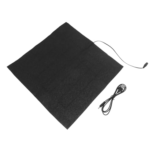 Abaodam wärmende Isomatte für Haustiere Pads Hitze Bett Leopardgecko-Substrat Haubengecko USB heizpad warm Matte thermomatte Reptilien-Heizkissen Heizkissen für Reptilien Tuch Black von Abaodam