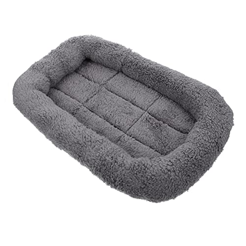 Abaodam wasserdichte Haustiermatte Zwingerpad Haustierkissen gemütlich waschbares Haustierbett Haustierhundbett drinnen Hundeschlafmatte Hund schlafmatte Bettmatte für Haustiere Stoff Grau von Abaodam