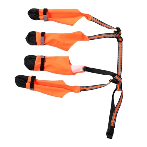 Abaodam wasserdichte Hundestiefel mit Rutschfester Sohle Reflektierenden Streifen Verstellbar für Mittlere Hunde Outdoor Pfotenschutz Komfortables Innenfutter Abaodam wasserdichte Hundestiefel mit Rutschfester Sohle Reflektierenden Streifen Verstellbar für Mittlere Hunde Outdoor Pfotenschutz Komfortables Innenfutter von Abaodam
