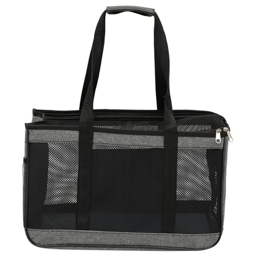 Atmungsaktive tragbare Katzentragetasche, Outdoor-Katzen-Tragetasche für Reisen, Design für einfache Aufbewahrung zum Wandern, Einkaufen und täglichen Ausflügen, Grau von Abaodam