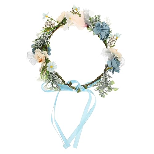 Abaodam Hund Hochzeit Blumenhalsband Hundehalsband Fliege Boho-Dekorationen Halskette Mit Blumenhalsband Für Hunde Katzenblumen-Stirnband Stoff Die Blumen Urlaub Haustier Katze von Abaodam