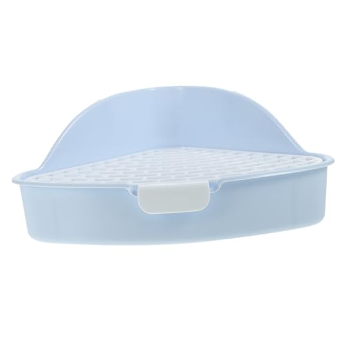 Abaodam Kleintier Eck-Toilette Für Meerschweinchen Und Kaninchen Dreieckige Haustier-Toilette Leckschutz Und Hohe Umrandung Für Ratten Chinchillas Und Frettchen Pet Litter Box Für von Abaodam