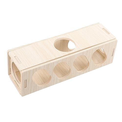 Hamster Unterschlupf Tunnel aus Holz Bissfestes Versteck für Kleintiere für Hamster und Meerschweinchenkäfige zu Installieren Hamster Unterschlupf Tunnel aus Holz Bissfestes Versteck für Kleintiere für Hamster und Meerschweinchenkäfige zu Installieren von Abaodam