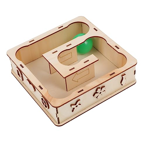 Hölzernes Hamster Labyrinth Tunnelspielzeug für Kleintiere Rennmaus Spielplatz Langlebig und Sicher für Hamster und Chinchillas zur Stressreduktion von Abaodam