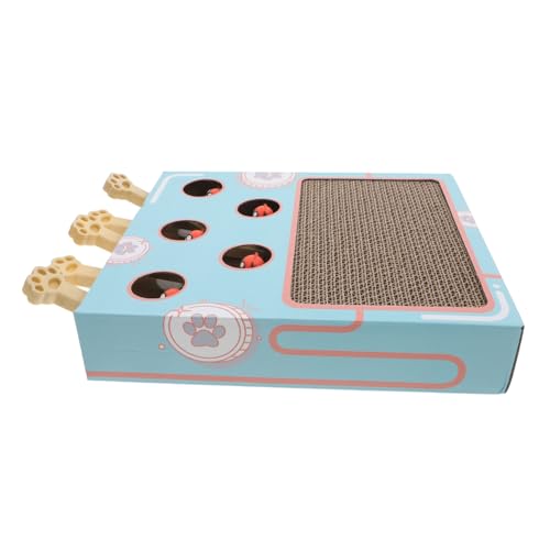 Interaktives Katzenkratzbrett aus Wellpappe mit Spielbereich Multifunktionales Kratzspielzeug für Katzen Bewegung und Natürlichem Kratzverhalten Interaktives Katzenkratzbrett aus Wellpappe mit Spielbereich Multifunktionales Kratzspielzeug für Katzen Bewegung und Natürlichem Kratzverhalten von Abaodam