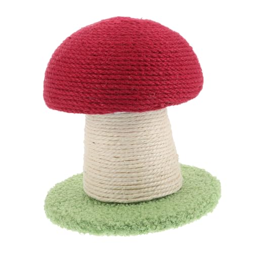 Katzenspielzeug aus Sisal Pilzform Multifunktionaler Kratzbaum für Kätzchen und Katzen und Funktional Fördert Gesunde Kratzgewohnheiten und Schützt Möbel von Abaodam