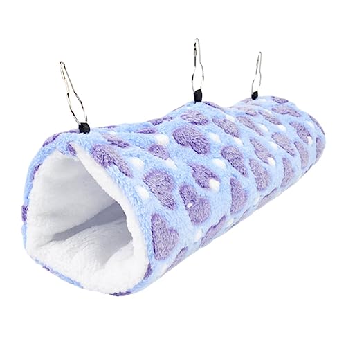 Kleines Haustier Hängematte für Hamster und Kleine Warmes Bett mit Zusätzlichem Tunnel für Ratten Frettchen und Andere Kleintiere Liebevolles Design von Abaodam