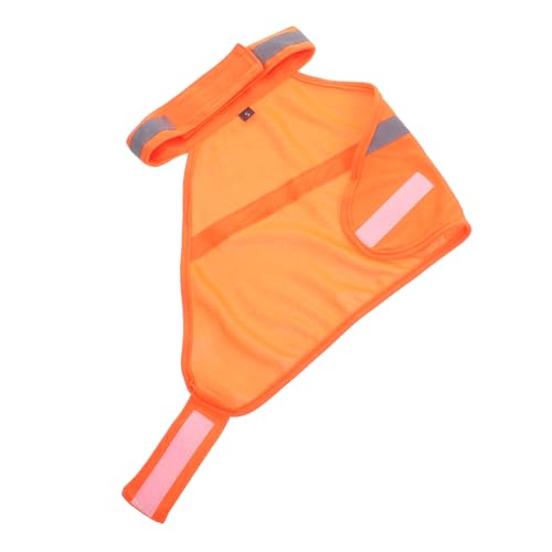Reflektierende Sicherheitsweste für Hochsichtbare Atmungsaktive Sommerkleidung Fluorescent Orange S für Sicheres Joggen Freien von Abaodam