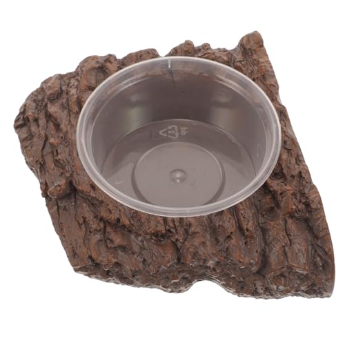 Reptilien Futter und Wasserschale aus Harz Platzsparende Langlebige Futterschale für Schildkröten und Eidechsen zu Reinigen für Terrarien und Aquarien Reptilien Futter und Wasserschale aus Harz Platzsparende Langlebige Futterschale für Schildkröten und Eidechsen zu Reinigen für Terrarien und Aquarien von Abaodam