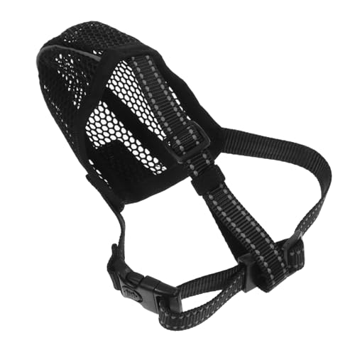 Verstellbarer Soft Mesh Maulkorb für Große Atmungsaktiver Maulkorb mit Anpassbaren Riemen zur Vermeidung von Beißen Kauen und Lecken für Outdoor Aktivitäten Verstellbarer Soft Mesh Maulkorb für Große Atmungsaktiver Maulkorb mit Anpassbaren Riemen zur Vermeidung von Beißen Kauen und Lecken für Outdoor Aktivitäten von Abaodam