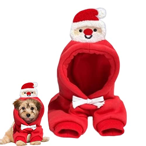 Abbto 10 Stück Pullover für Hunde – Kapuzenpullover für Haustiere mit Hut | Kleidung für Haustiere roter Pullover für Haustiere für kleine Hunde von Abbto