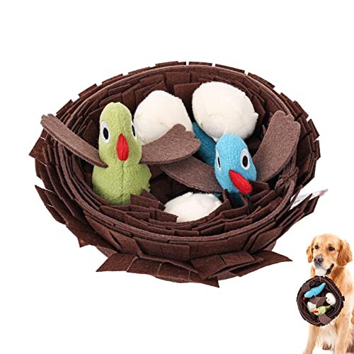 Abbto 10 Stück Vogelspielzeug für Hunde – Kauspielzeug zum Kauen und Schnüffeln, Vogelnest für Hunde, für Langeweile, Trainingsspielzeug für Zahnen, Kauen für Welpen, kleine Hunde Abbto 10 Stück Vogelspielzeug für Hunde – Kauspielzeug zum Kauen und Schnüffeln, Vogelnest für Hunde, für Langeweile, Trainingsspielzeug für Zahnen, Kauen für Welpen, kleine Hunde von Abbto