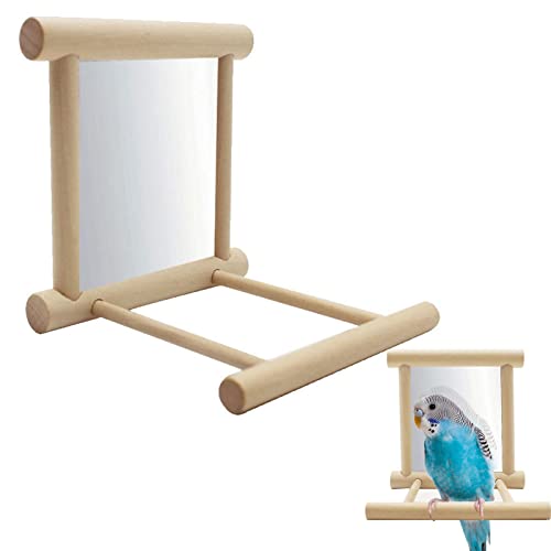 Abbto 5 Stück Spiegel für Vögel mit Schaukel, Spiegel Wellensittich Vogel für Käfig, Spielzeug Schaukel Kolibri aus Holz, Zubehör für Wellensittiche, Nymphensittiche, unzertrennlicher Finken, Abbto 5 Stück Spiegel für Vögel mit Schaukel, Spiegel Wellensittich Vogel für Käfig, Spielzeug Schaukel Kolibri aus Holz, Zubehör für Wellensittiche, Nymphensittiche, unzertrennlicher Finken, von Abbto