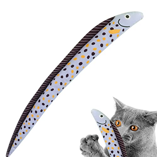 Abbto Fisch Katzenspielzeug | Realistisches Fischspielzeug für Katzen mit Klickpapier | Weiches und waschbares Kätzchenspielzeug, interaktives Katzenspielzeug, Kauspielzeug für Katzen Abbto Fisch Katzenspielzeug | Realistisches Fischspielzeug für Katzen mit Klickpapier | Weiches und waschbares Kätzchenspielzeug, interaktives Katzenspielzeug, Kauspielzeug für Katzen von Abbto