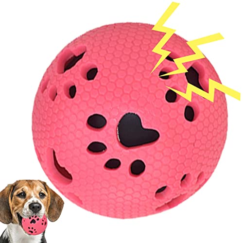 Abbto Haustierball, Spielzeugball für Hunde, Spielzeug für drinnen oder draußen, hilft bei der Reinigung der Zähne für Welpen von kleinen, mittleren und großen Hunden Abbto Haustierball, Spielzeugball für Hunde, Spielzeug für drinnen oder draußen, hilft bei der Reinigung der Zähne für Welpen von kleinen, mittleren und großen Hunden von Abbto