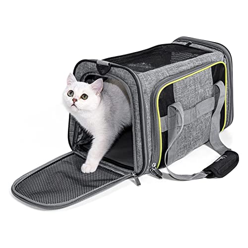Abbto Pet Carrier ausziehbar | Faltbare weiche Reisetasche für Haustiere mit Seitentasche | Reisetasche für Katzen, Hundeträger, waschbar, für Kätzchen, Welpen, Kaninchen, Hamster Jilia Abbto Pet Carrier ausziehbar | Faltbare weiche Reisetasche für Haustiere mit Seitentasche | Reisetasche für Katzen, Hundeträger, waschbar, für Kätzchen, Welpen, Kaninchen, Hamster Jilia von Abbto