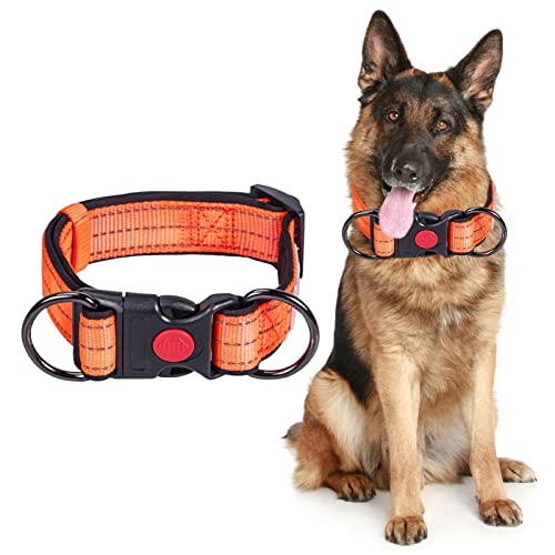 Abbto Reflektierendes Hundehalsband,Reflektierendes Hundehalsband mit Schnalle | Robuste Hundehalsbänder aus Nylon für kleine und mittelgroße Hunde von Abbto