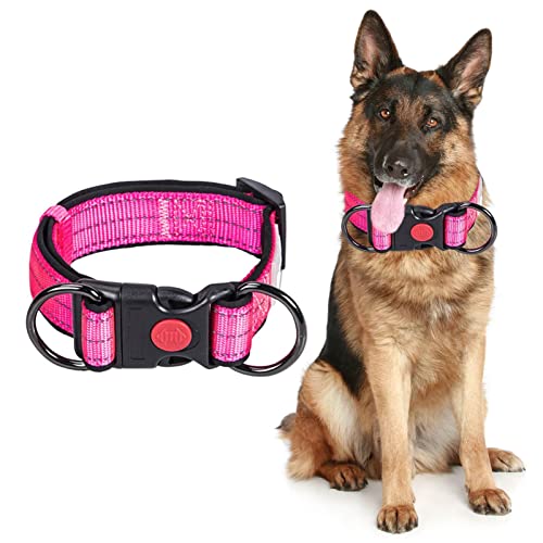 Abbto Reflektierendes Hundehalsband - Reflektierendes Hundehalsband mit Schnellverschluss | Nylon-Haustierhalsbänder für kleine, mittelgroße Hunde, Lauftraining, schnell zu lösen von Abbto