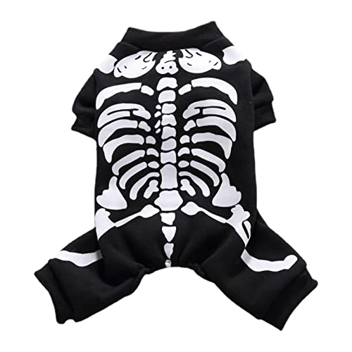 Abbto Skelett Kostüm für Begleitung, Halloween-Kostüme für große Hunde, Kleidung für Hunde, Halloween, Haustier, Katze, Schädel, Sweatshirts mit Kapuze, Glowing Skeleton Bone, Kostüm Outfit für Hunde Abbto Skelett Kostüm für Begleitung, Halloween-Kostüme für große Hunde, Kleidung für Hunde, Halloween, Haustier, Katze, Schädel, Sweatshirts mit Kapuze, Glowing Skeleton Bone, Kostüm Outfit für Hunde von Abbto