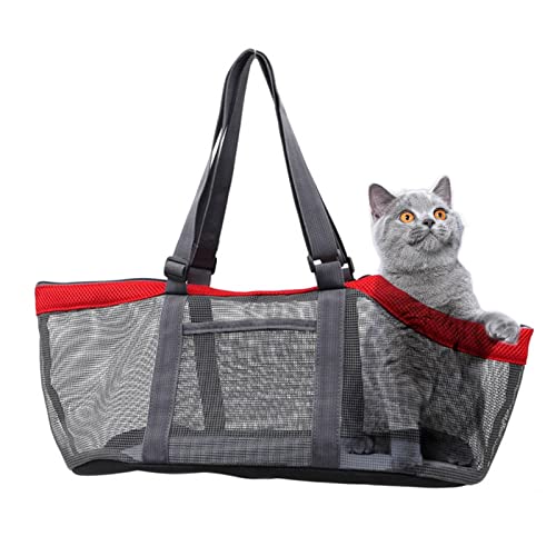 Abbto Tragetasche für Haustiere - Hundetragetaschen mit weichen Seiten und Schultergurt - Praktische persönliche Tasche für unterwegs, waschbare Haustier-Reisetasche für Kätzchen, Welpen, Kaninchen von Abbto