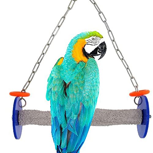 Abbto Vogelkäfig-Schaukel, sicheres Spielzeug für Papageien, bruchsicher, hält Nägel und Schnabel in gutem Zustand, robustes Kauzubehör Abbto Vogelkäfig-Schaukel, sicheres Spielzeug für Papageien, bruchsicher, hält Nägel und Schnabel in gutem Zustand, robustes Kauzubehör von Abbto