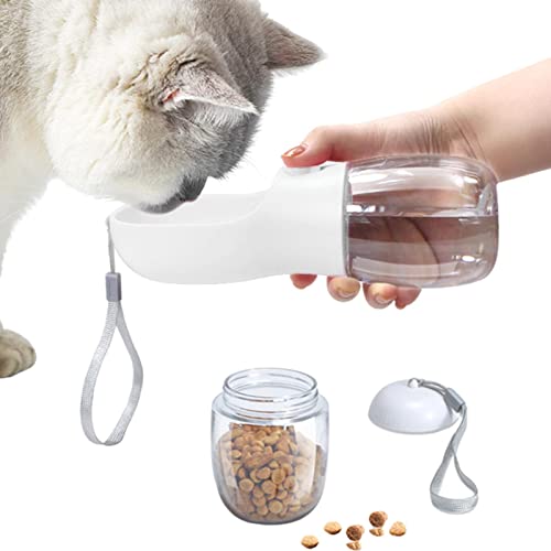 Hundewasserflasche zum Wandern - Wasserflasche für Hunde im Freien, Multifunktionaler Wasserspender für Hundereisen, Kombibecher zum Trinken und Essen für Katzen und Welpen Abbto Hundewasserflasche zum Wandern - Wasserflasche für Hunde im Freien, Multifunktionaler Wasserspender für Hundereisen, Kombibecher zum Trinken und Essen für Katzen und Welpen Abbto von Abbto