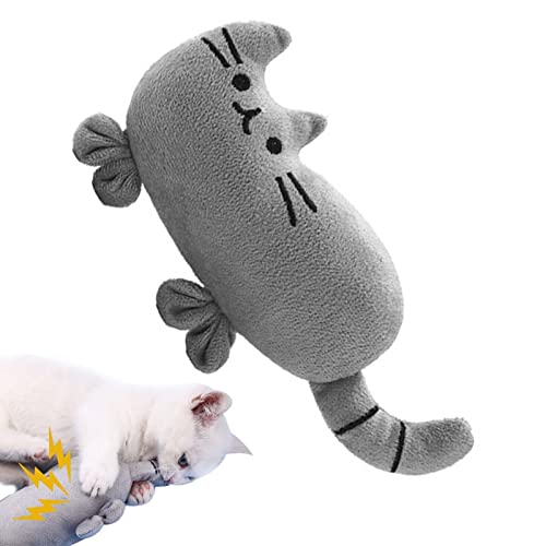 Plüsch Katzenspielzeug | Spielzeug für Katze Kätzchen Form - Interaktives Cat -Spielzeug mit Sound für Indoor-Katzen, fördert die Übung von Kätzchen Abbto Plüsch Katzenspielzeug | Spielzeug für Katze Kätzchen Form - Interaktives Cat -Spielzeug mit Sound für Indoor-Katzen, fördert die Übung von Kätzchen Abbto von Abbto