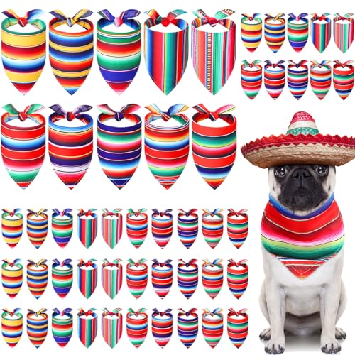 Abbylike 50 Stück Cinco De Mayo Hundehalstuch, mexikanische Streifen, Hundehalstücher für Hunde, Fiesta, Hundehalstuch, Set, Lätzchen, Dreieck, Hundehalstuch, für Cinco De Mayo, mexikanisches Abbylike 50 Stück Cinco De Mayo Hundehalstuch, mexikanische Streifen, Hundehalstücher für Hunde, Fiesta, Hundehalstuch, Set, Lätzchen, Dreieck, Hundehalstuch, für Cinco De Mayo, mexikanisches von Abbylike
