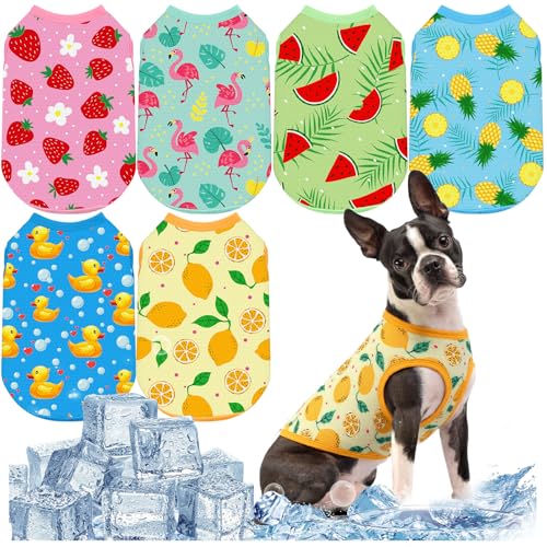Abbylike Hunde-Shirts, Sommer, dehnbar, sofortige Kühlung, schnell trocknend, leicht, ärmellos, atmungsaktiv, für Katzen, Welpen, Tanktop für Haustier, Jagd, Training, Wandern, Camping, Größe L, 6 von Abbylike