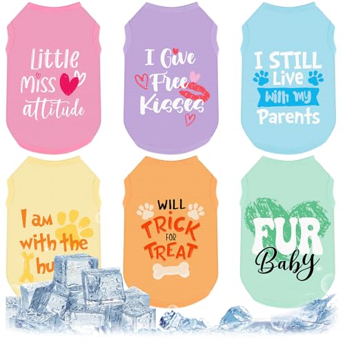 Abbylike Hunde-Shirts, Sommer, dehnbar, sofortige Kühlung, schnell trocknend, leicht, ärmellos, atmungsaktiv, für Katzen, Welpen, Tanktop für Haustier, Jagd, Training, Wandern, Camping, Größe L, 6 von Abbylike