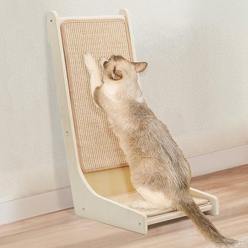 Aberatail 105° Katzenkratzer, L-förmiges Sisal-Kratzpad für Indoor-Katzen, Bodenmontiertes Kratzbrett mit Katzenminze & interaktives Mausspielzeug Aberatail 105° Katzenkratzer, L-förmiges Sisal-Kratzpad für Indoor-Katzen, Bodenmontiertes Kratzbrett mit Katzenminze & interaktives Mausspielzeug von Aberatail