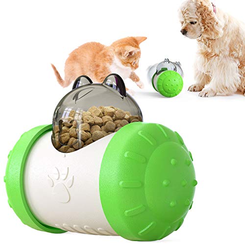 Abhpjuy Pet Tumbler Haustierspielzeug Katze und Hund undichtes Spielzeug Automatisches Leckgerät Hundespielzeug Haustier undichter Ball (Grün) von Abhpjuy