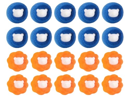 Abiyou 20PCS Tierhaarentferner Waschmaschine, Wiederverwendbar Fusselbälle, Wäscheball Haarfänger, Fusselbälle für Waschmaschine, Wäscheball Haarfänger, Fusselfänger für Kleidung und Bettzeug Abiyou 20PCS Tierhaarentferner Waschmaschine, Wiederverwendbar Fusselbälle, Wäscheball Haarfänger, Fusselbälle für Waschmaschine, Wäscheball Haarfänger, Fusselfänger für Kleidung und Bettzeug von Abiyou