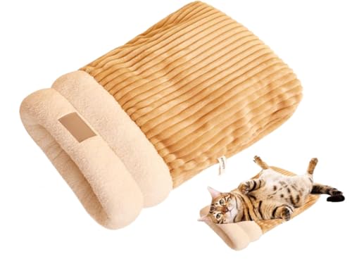 Abiyou Katzenschlafsack, Schlafsack für Katzen, Halbgeschlossener Katzenschlafsack, Katzensack zum Schlafen, Katzen Schlafsack, Schlafsack Katze, Warm Plüsch-Katzenbett,für Katzen und Hunde(Hellbraun) Abiyou Katzenschlafsack, Schlafsack für Katzen, Halbgeschlossener Katzenschlafsack, Katzensack zum Schlafen, Katzen Schlafsack, Schlafsack Katze, Warm Plüsch-Katzenbett,für Katzen und Hunde(Hellbraun) von Abiyou