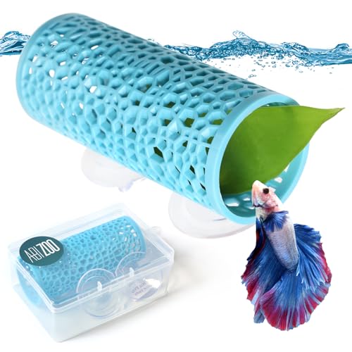 Abizoo Betta-Fischspielzeug – Betta-Tunnel, hellblau, kleine Hohlhöhle, sicherer für kleine Fische und Garnelen, Aquarium-Dekor und Versteckröhre Abizoo Betta-Fischspielzeug – Betta-Tunnel, hellblau, kleine Hohlhöhle, sicherer für kleine Fische und Garnelen, Aquarium-Dekor und Versteckröhre von Abizoo