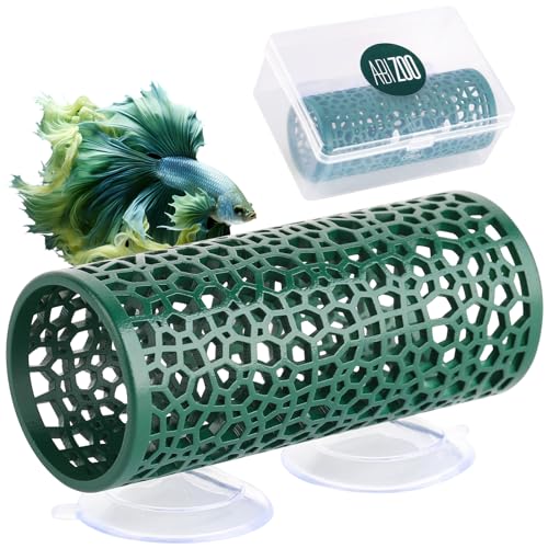 Abizoo Betta Toys – Dunkelgrüner hohler Betta-Fischtunnel & Reptilienversteck – sichere Bereicherung Aquarium-Dekoration Abizoo Betta Toys – Dunkelgrüner hohler Betta-Fischtunnel & Reptilienversteck – sichere Bereicherung Aquarium-Dekoration von Abizoo