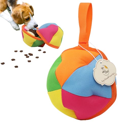 Ablechien Dog Chase & Treat Ball, Schnüffelball für Hunde, Interaktive Hundespielzeugbälle für alle Rassen Größe von Hunden mit Aufbewahrungstasche, Hundeanreicherung Spielzeug für geistige Ablechien Dog Chase & Treat Ball, Schnüffelball für Hunde, Interaktive Hundespielzeugbälle für alle Rassen Größe von Hunden mit Aufbewahrungstasche, Hundeanreicherung Spielzeug für geistige von Ablechien