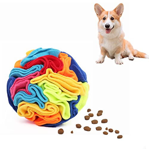 Ablechien Interaktives Hundespielzeug, Schnüffelball für Hunde, fördert natürliche Futtersuche, Schnüffelball, Hunde-Puzzle-Spielzeug, Leckerli-Ball für große, mittelgroße und kleine Hunde, von Ablechien