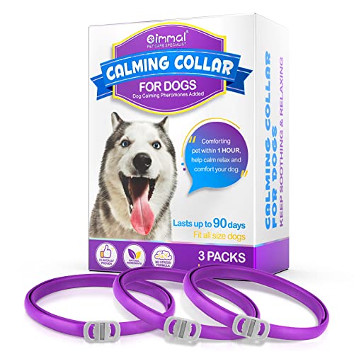 Halsbands Hund 3Pcs, Einstellbares Design Pheromon Halsband Hund für Angst, Adaptil Calm Halsband No Stress Formula, beruhigungshalsband für hunde, Hunds Pheromone Halsbands Klinisch bewährt,18.9 Zoll von Abodiuss