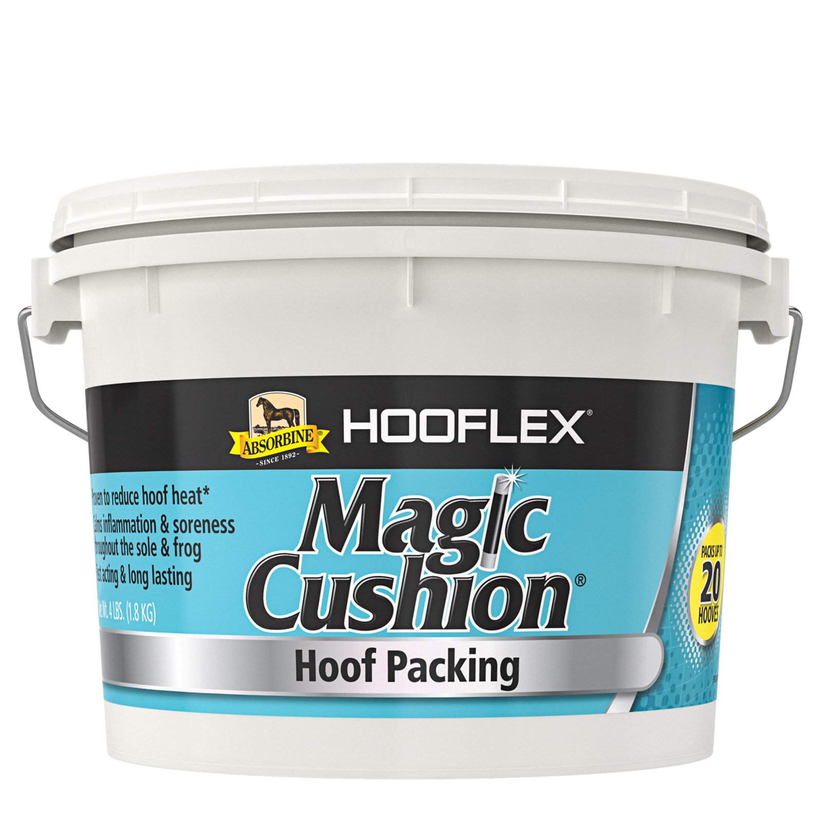 Absorbine Hooflex Magic Cushion 1,8 kg Dose für kühle Hufe Absorbine Hooflex Magic Cushion 1,8 kg Dose für kühle Hufe von Absorbine