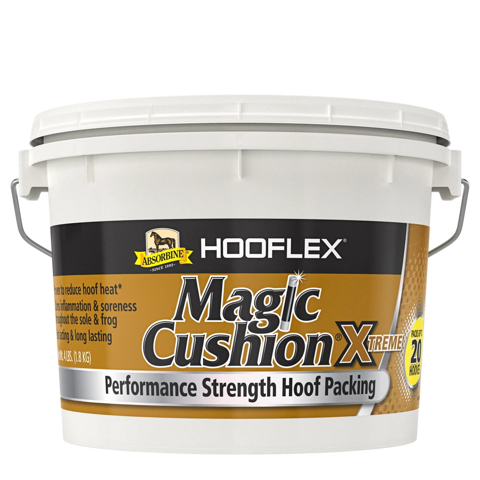 Absorbine Hooflex Magic Cushion Xtreme 1,8 kg Dose reduziert die Hufhitze Absorbine Hooflex Magic Cushion Xtreme 1,8 kg Dose reduziert die Hufhitze von Absorbine