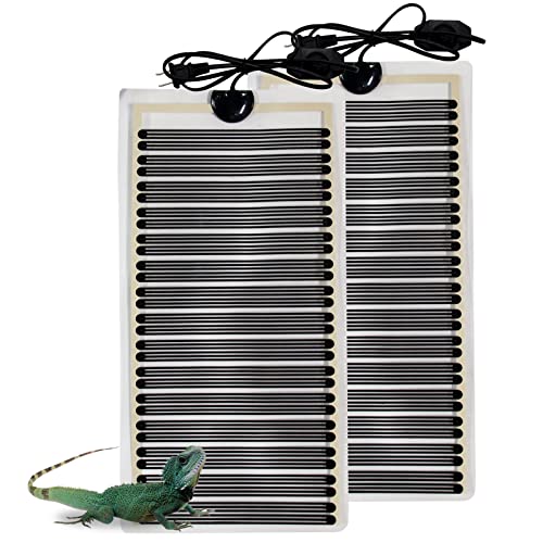 Reptilien-Heizmatte mit Temperaturanpassung, 110 V, 25 W, Heizmatte für Reptilien, Schlangen, Frosch, Eidechse, Schildkröte, Pflanzen, nicht klebendes Untertank-Terrarium, Reptilien-Heizkissen (2 Reptilien-Heizmatte mit Temperaturanpassung, 110 V, 25 W, Heizmatte für Reptilien, Schlangen, Frosch, Eidechse, Schildkröte, Pflanzen, nicht klebendes Untertank-Terrarium, Reptilien-Heizkissen (2 von Abustle pig