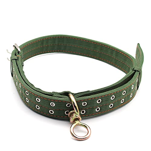 Verstellbares Kuhhalsband, 142,2 cm, vierlagiges, verdicktes Segeltuch, Rinderhalsband mit 2-reihiger Metallschnalle, Umhängeband für Rinder, Ziegen, Pferde, große Hunde (groß) von Abustle pig