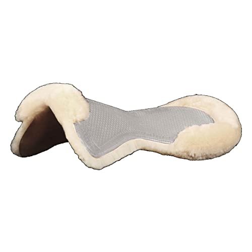 Acavallo Active Gel Pad mit Wollunterseite, Größe:L, Farbe:transparent/Natural von Acavallo