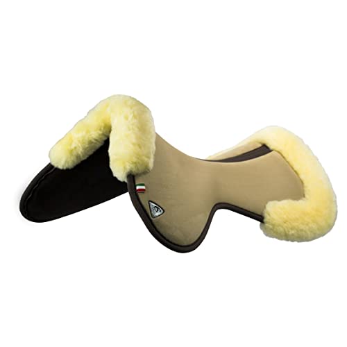 Acavallo CC Memory Foam Half Pad mit Lammfell, Farbe:Sand/Natural Acavallo CC Memory Foam Half Pad mit Lammfell, Farbe:Sand/Natural von Acavallo
