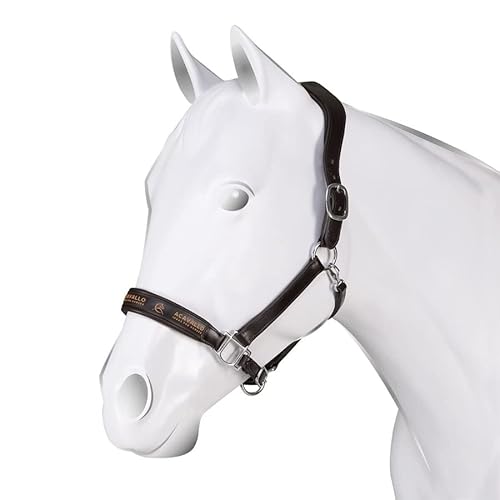 Acavallo Halfter Leder anatomisch, Größe:Warmblut, Farbe:braun von Acavallo