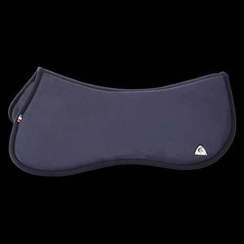 Acavallo Memory Foam Half Pad & Rear Riser, Größe:L, Farbe:blau von Acavallo